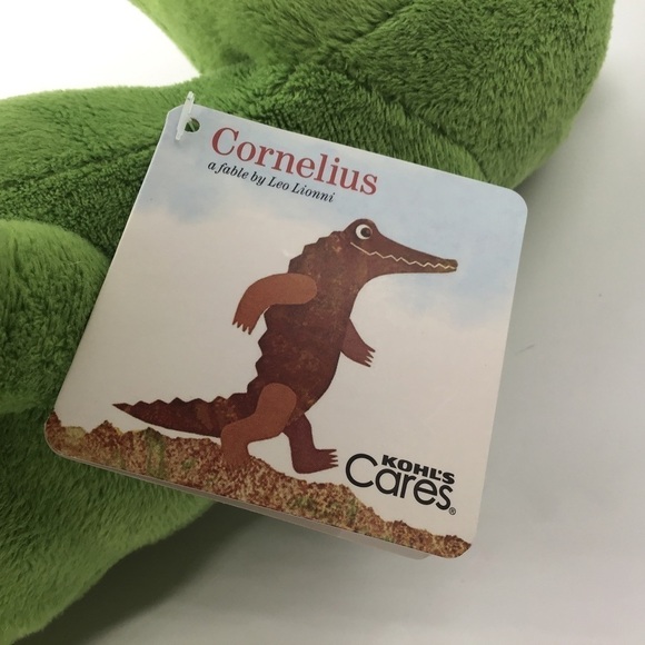 Cornelius Alligator A Fable By Leo Lionni Plush Kohls Cares Stuffed 12" Toy NEW - Picture 7 of 12